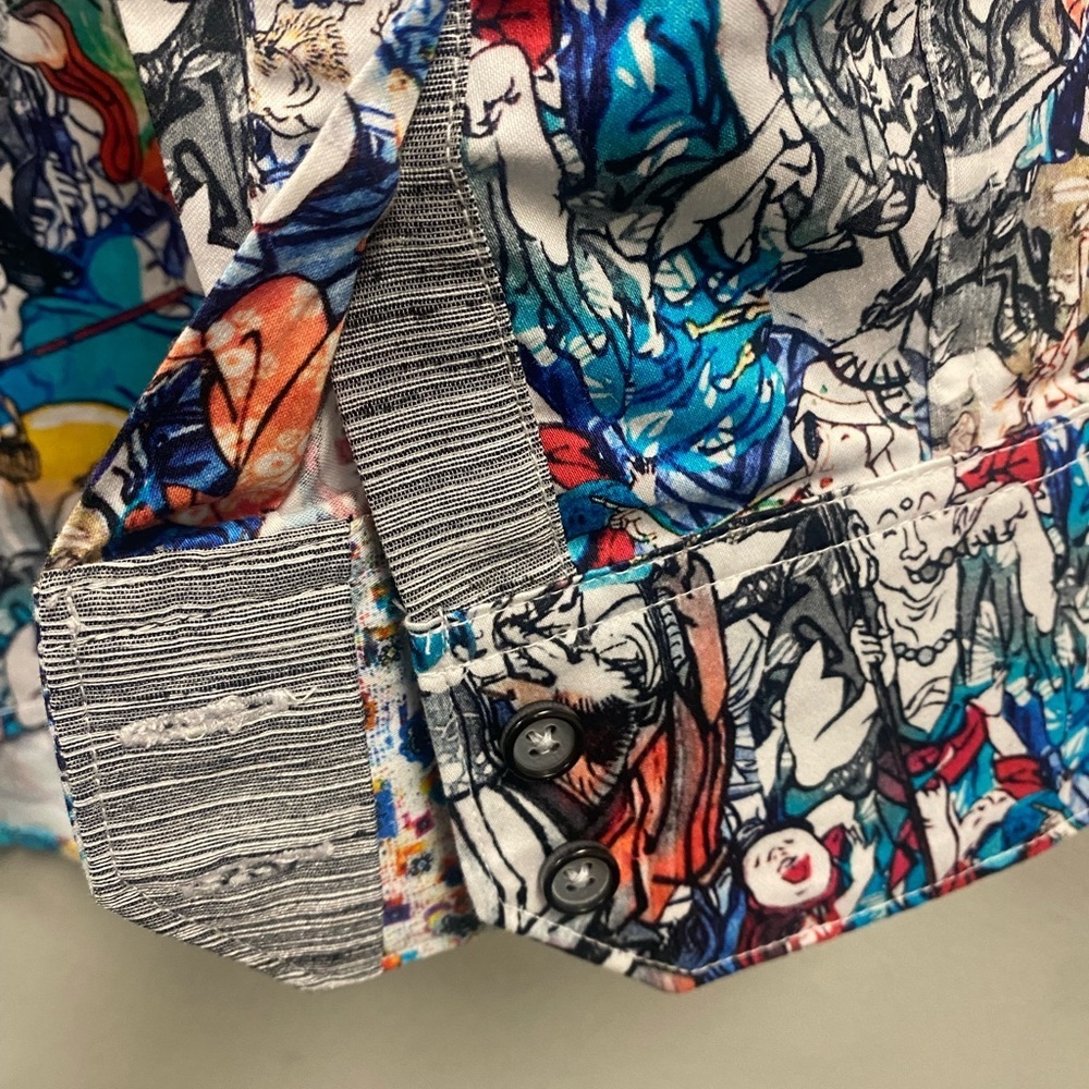 Robert Graham Men’s Living Art Button Down Shirt Size Large - Picture 5 of 11